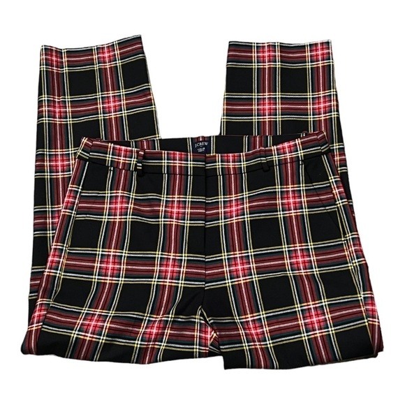 J. CREW Kallie Stewart Tartan Plaid Pant Christmas Holiday Size 8 NEW - Picture 9 of 11